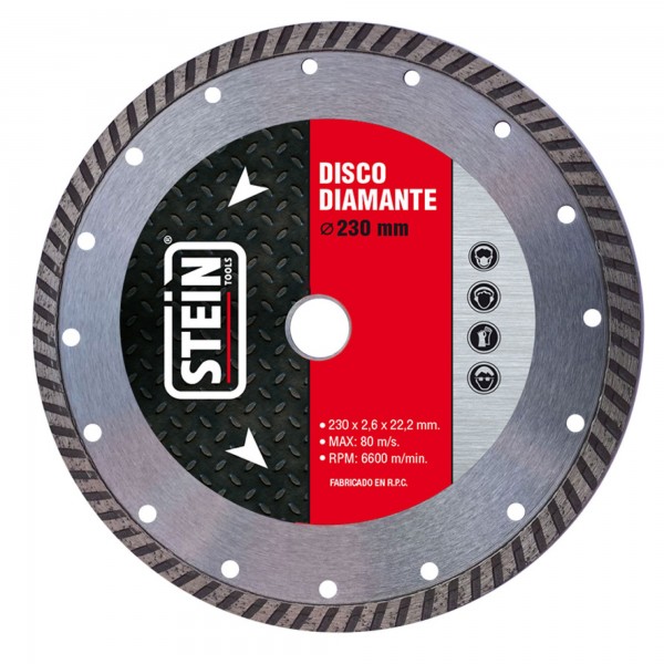 Disco diamante turbo 230 mm.