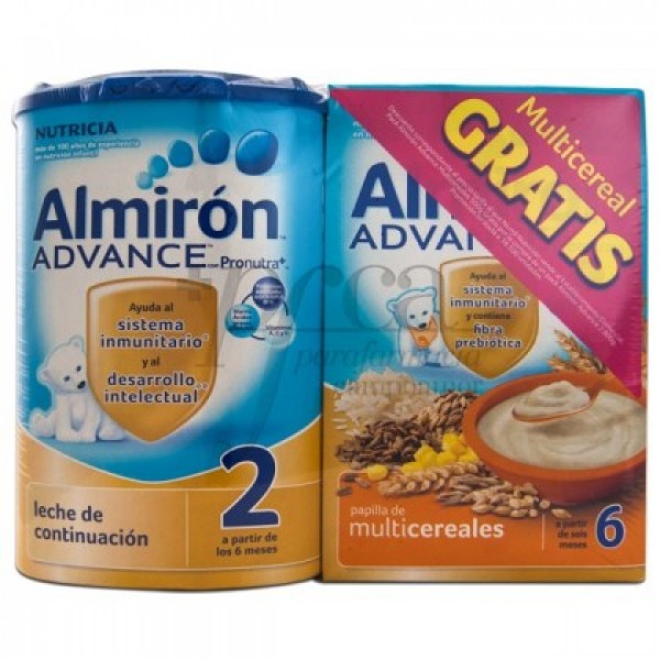 ALMIRON ADVANCE 2 800G +MULTICEREALES 500G PROMO