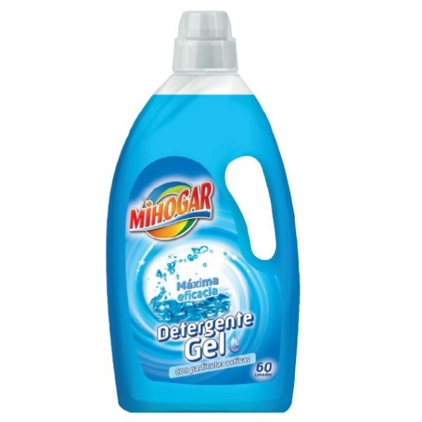 Detergente Mihogar Gel con Partículas Activas 60 Dosis