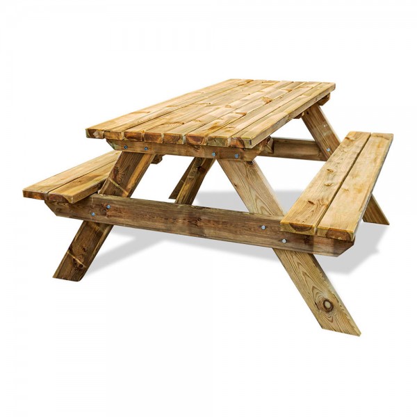 mesa de pícnic de madera de pino tecnol